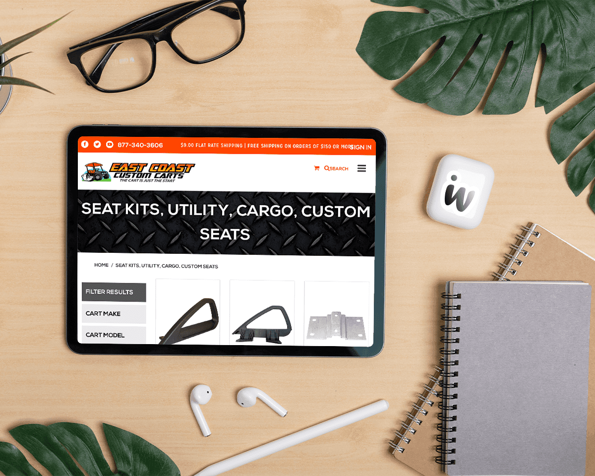 East Coast Custom Carts � Website Design & Development