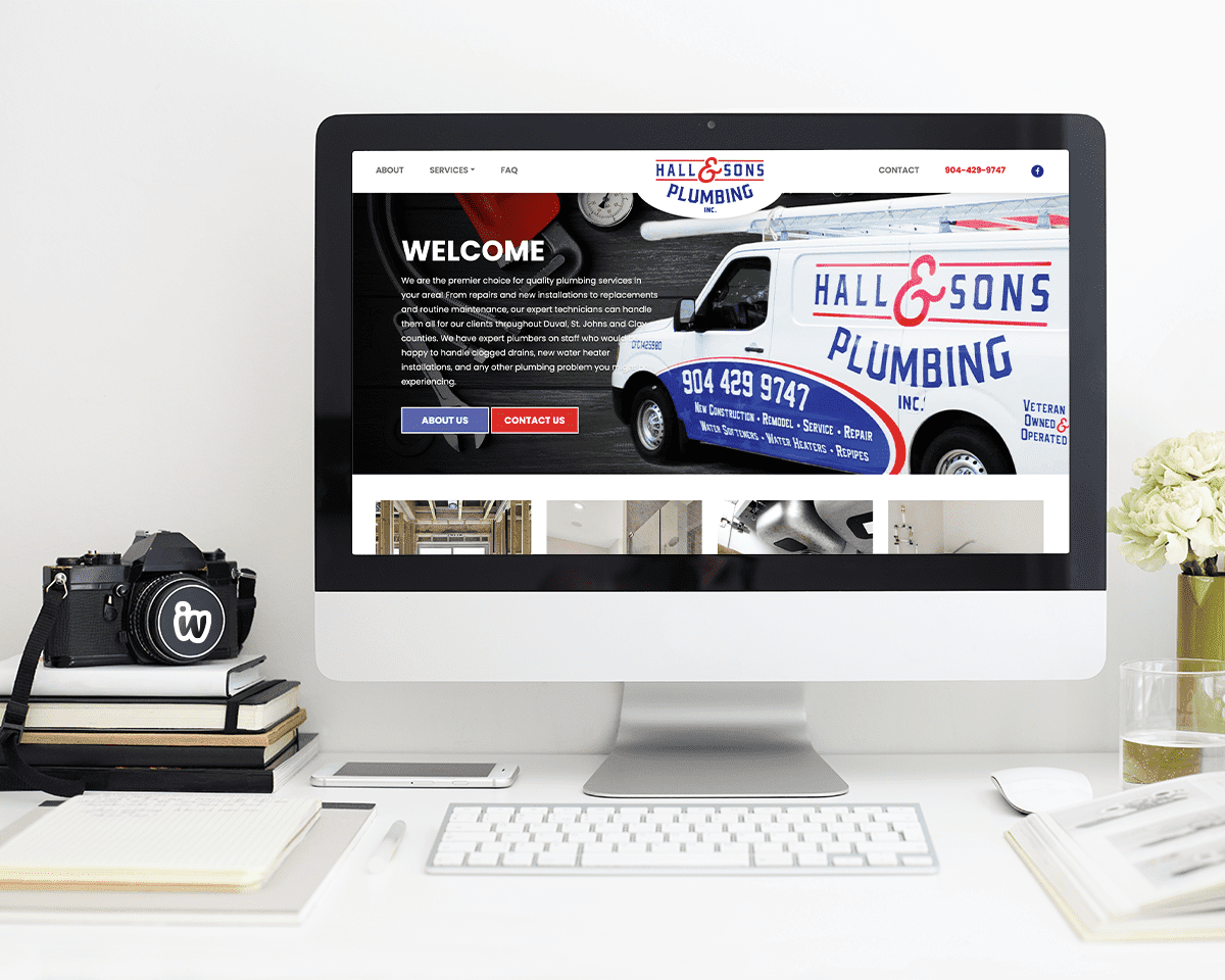 Hall & Sons Plumbing - Website Design