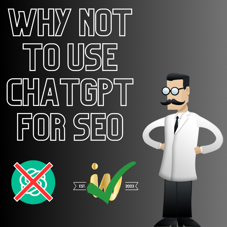 Why Not to Use ChatGPT for Content Creation and SEO Why Not to Use ChatGPT for Content Creation and SEO